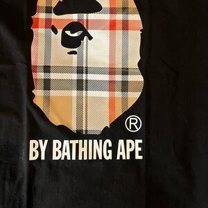 A Bathing Ape Plaid Graphic Tee